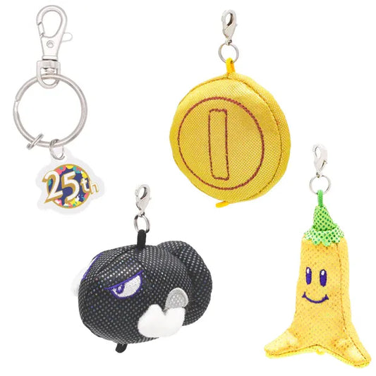 Porte-clés Peluches 25e Anniversaire Super Nintendo World USJ
