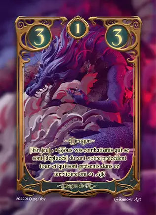 Carte Safir - Dragon de Kin - Saison 2 ED1 Forteresse Azur