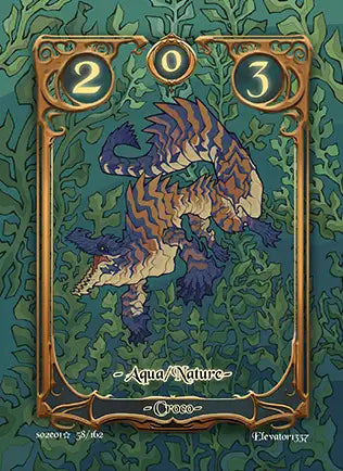 Carte Safir - Croco - Saison 2 ED1 Forteresse Azur