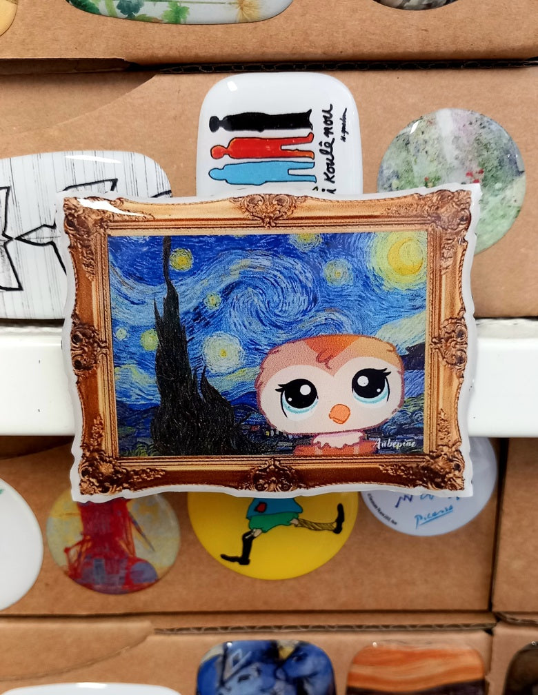 Magnet tableau LPS "La Nuit Étoilée"