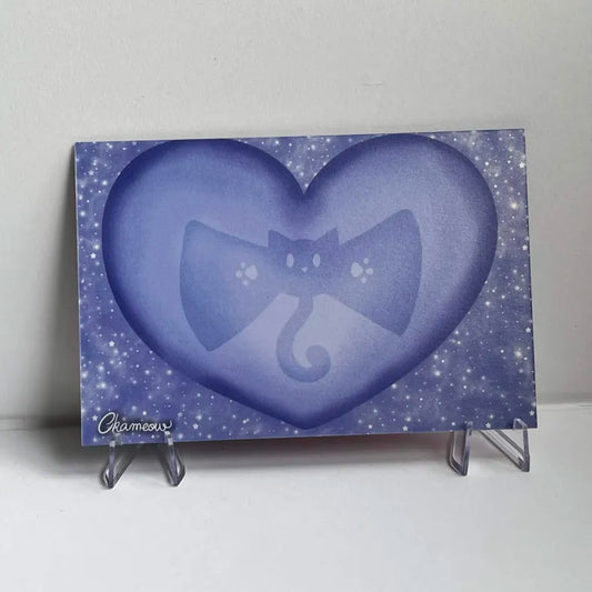 LPS-printed postcard