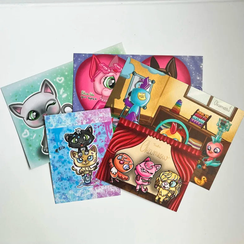 Lot de 5 cartes imprimées LPS