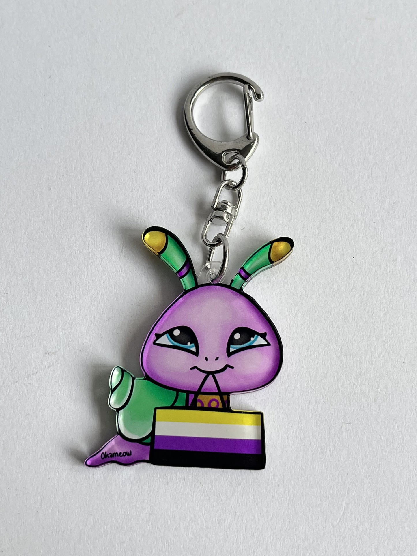 LPS non-binary Snail keychain