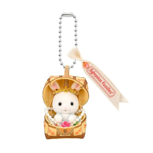 Sylvanian Families : Porte-clés White rabbit Baby Sitting Treasure Chest