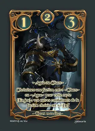 Carte Safir - Eaux Maudites - Saison 2 ED1 Forteresse Azur