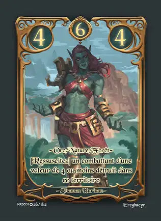 Carte Safir - Shaman Hurican - Saison 2 ED1 Forteresse Azur