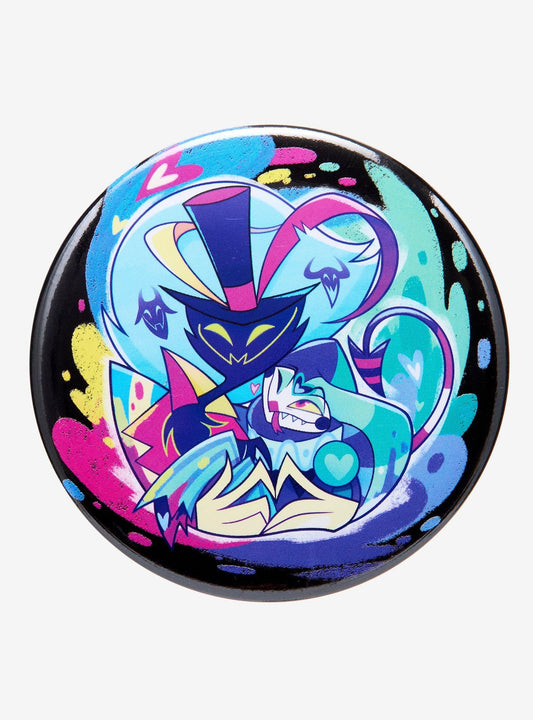 Helluva Boss Badge: Asmodeus & Fizzarolli Pride
