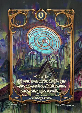 Carte Safir - Horloge noire - Saison 2.5 ED1 Nuit Blanche
