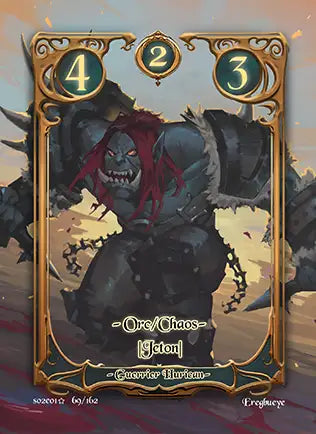 Carte Safir - Guerrier Hurican - Saison 2 ED1 Forteresse Azur