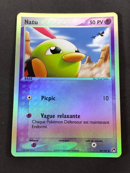 Carte Pokémon Natu Reverse EX Tempête de Sable