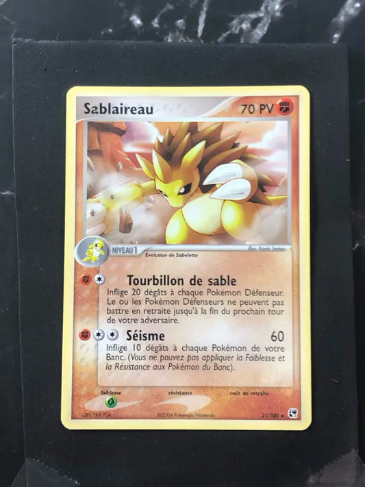 Carte Pokémon Sablaireau EX Tempête de Sable