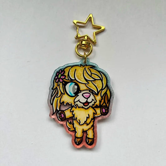 Porte-clés LPS chien 2518 à paillettes