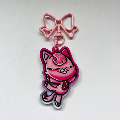LPS Cat Glitter Keychain 2517