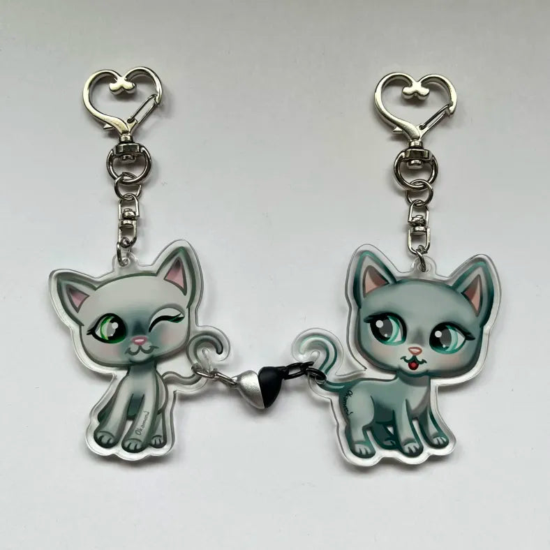 LPS cat keychains 125 & 126