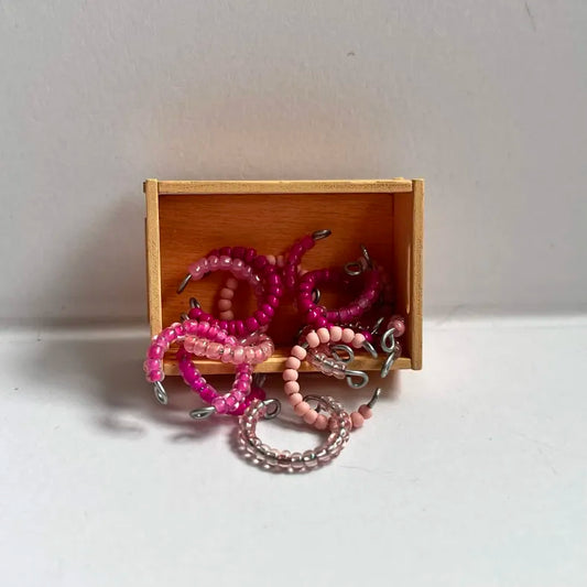 Lot de colliers simples LPS nuances de rose