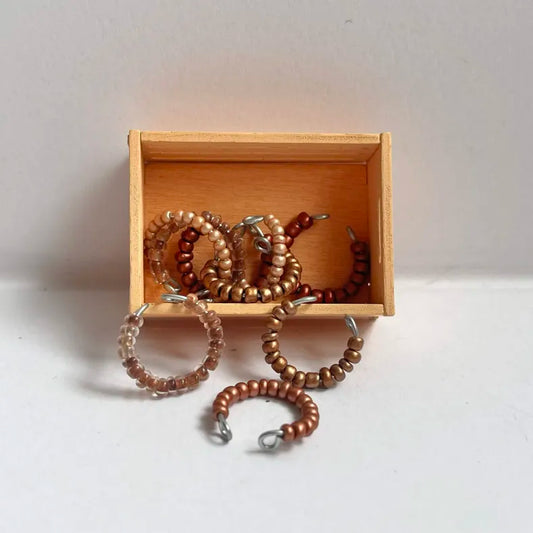 Lot de colliers simples LPS nuances de marron