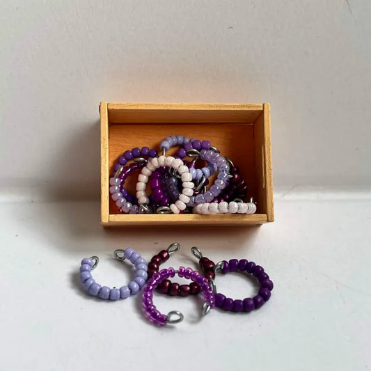 Lot de colliers simples LPS nuances de violet