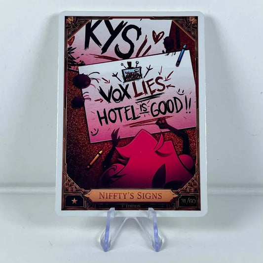 Hazbin Hotel Card 31/60: NIFFTY'S SIGNS Foil