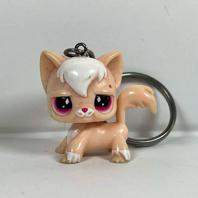 Official LPS Angora Cat Keychain