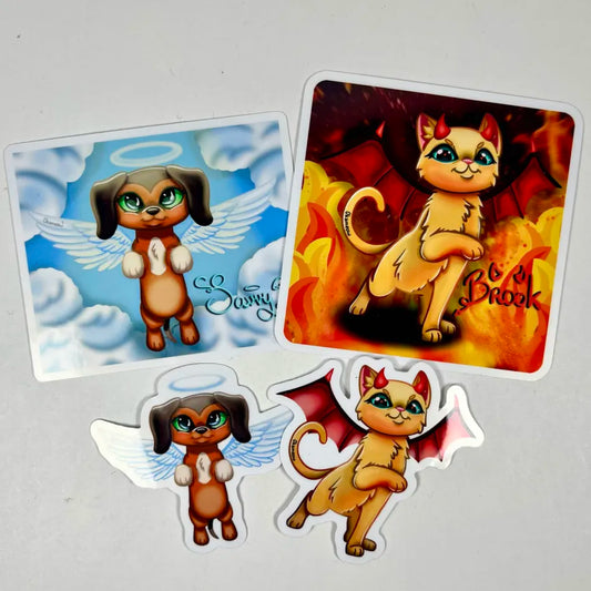 Lot de 4 stickers LPS Popular