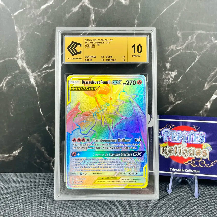 Carte gradée Escouade Dracaufeu & Roussil GX