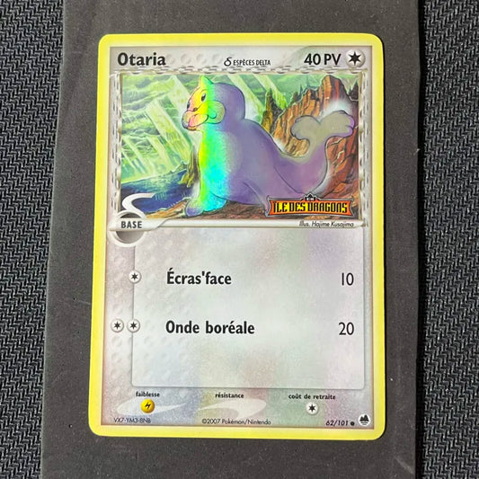 Carte Pokémon Otaria Espèces Delta Reverse Stamp