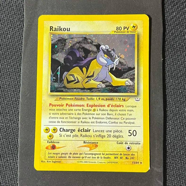 Carte Pokémon Raikou Holo Néo Revelation
