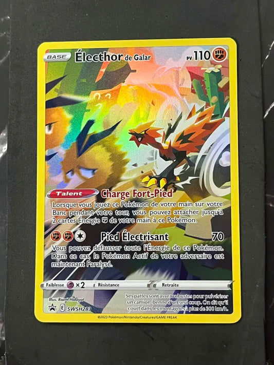 Carte Pokémon Électhor de Galar Promo Épée et Bouclier