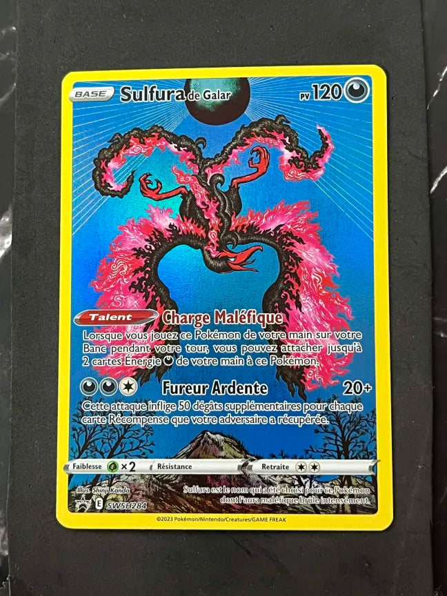 Carte Pokémon Sulfura de Galar Promo Épée et Bouclier