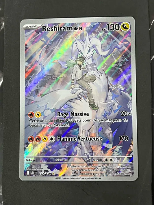 Carte Pokémon Reshiram de N Aventures Ensemble