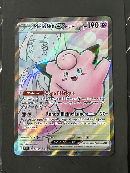 Carte Pokémon Mélofée Ex de Lilie Aventures Ensemble