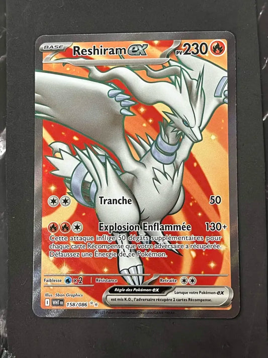Carte Pokémon Reshiram Ex Flamme Blanche