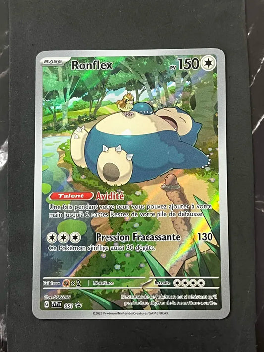 Carte Pokémon Ronflex Promo Écarlate et Violet