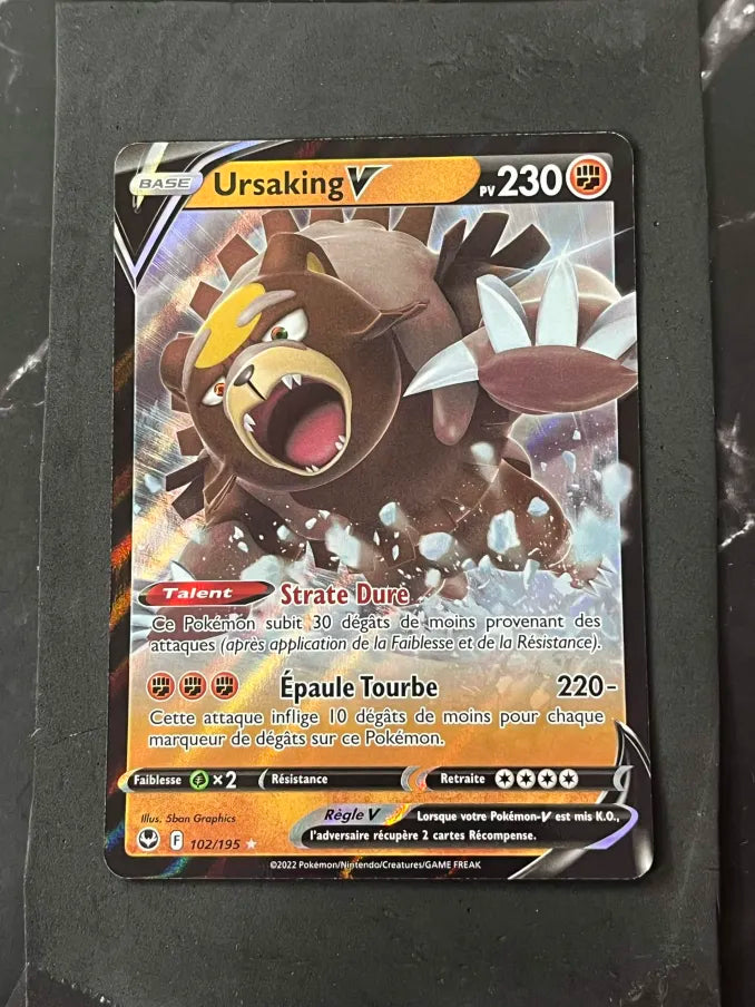 Carte Pokémon Ursaking V Tempête Argentée
