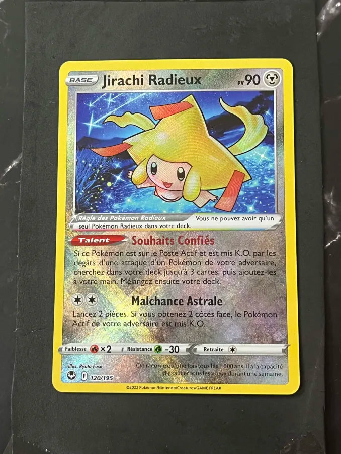 Carte Pokémon Jirachi Radieux Tempête Argentée