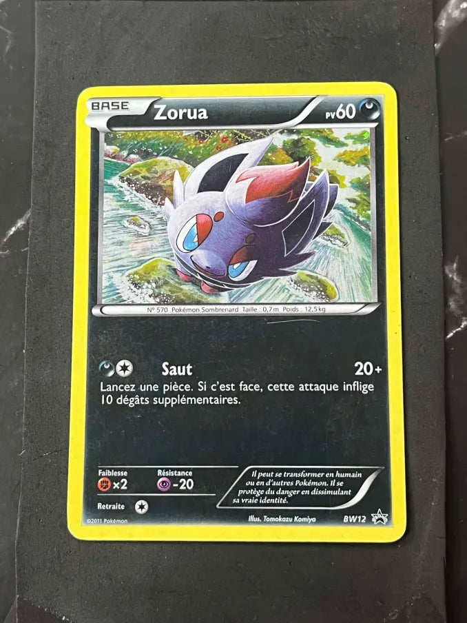 Carte Pokémon Zorua Promo Noir&Blanc