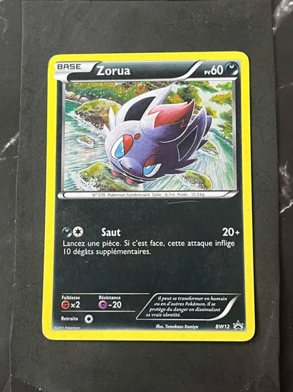 Carte Pokémon Zorua Promo Noir&Blanc