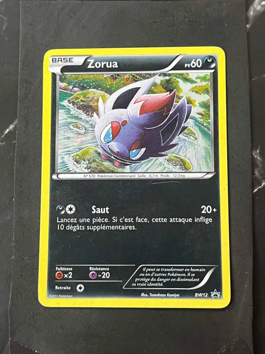 Carte Pokémon Zorua Promo Noir&Blanc