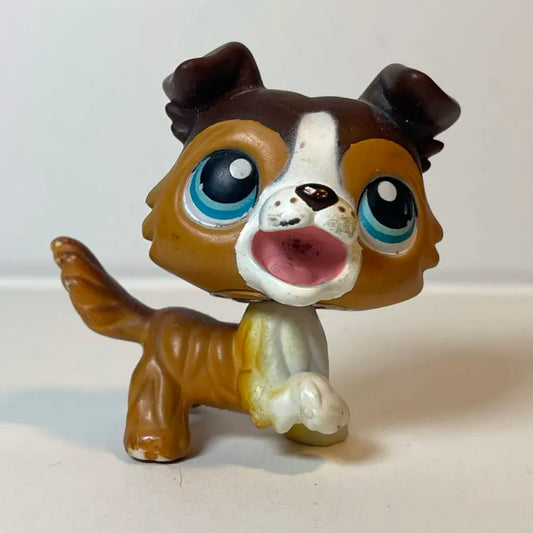 Littlest Petshop Husky Dog Figurine #487