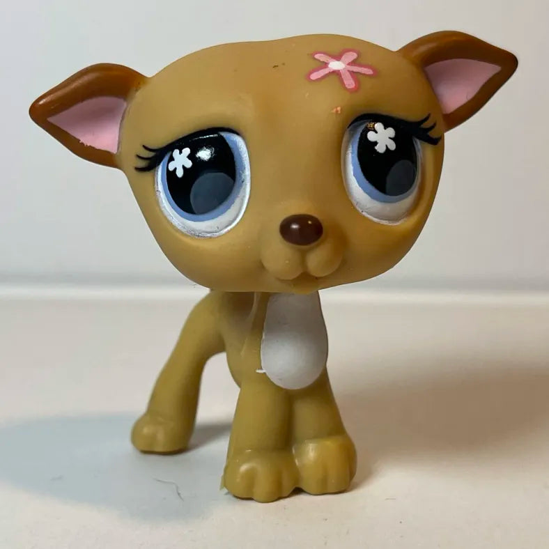 Littlest Petshop Husky Dog Figurine #487