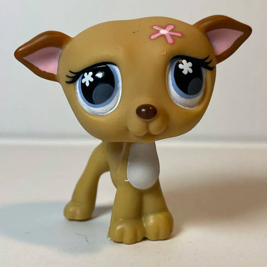 Littlest Petshop Husky Dog Figurine #487