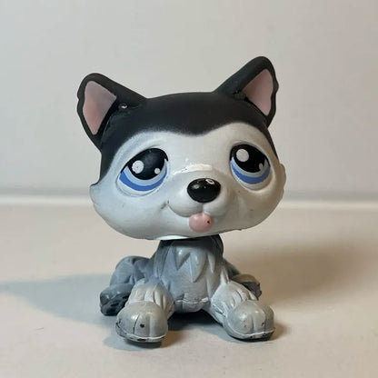 Littlest Petshop Husky Dog Figurine #487