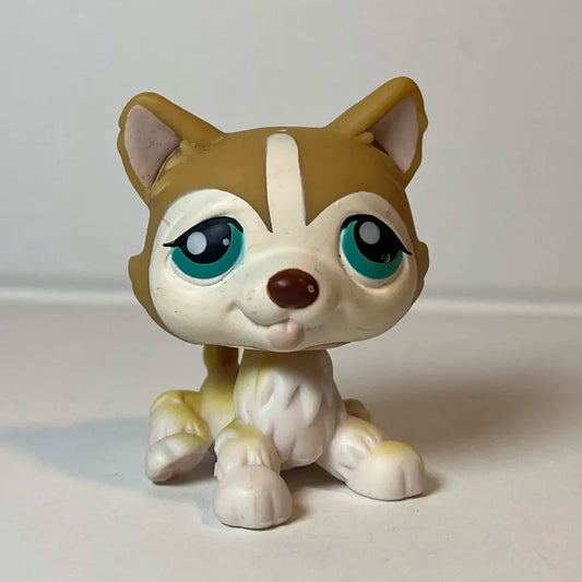 Littlest Petshop Husky Dog Figurine #487