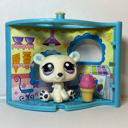 Figurine Littlest Petshop Ours Polaire #470 "Pet Nook"