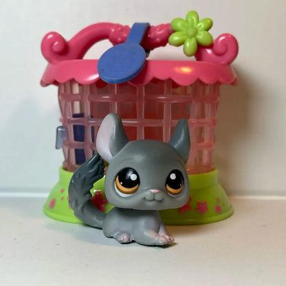 Figurine Littlest Petshop Chinchilla #144 "Portable Pets"