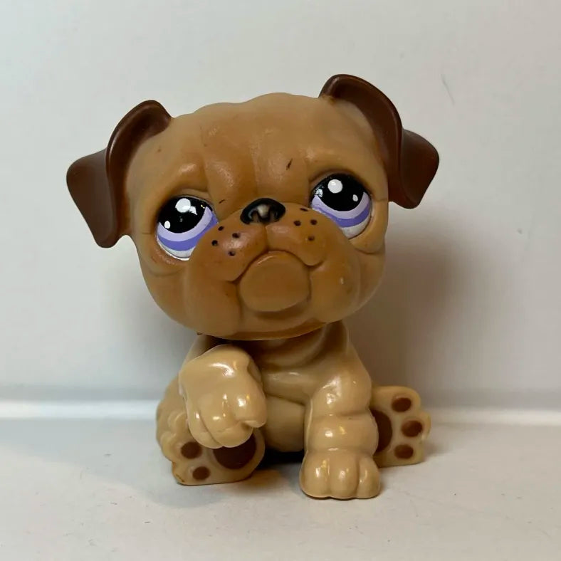 Figurine Littlest Petshop Chien Bulldog #1342
