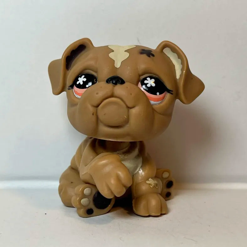 Figurine Littlest Petshop Chien Bulldog #607