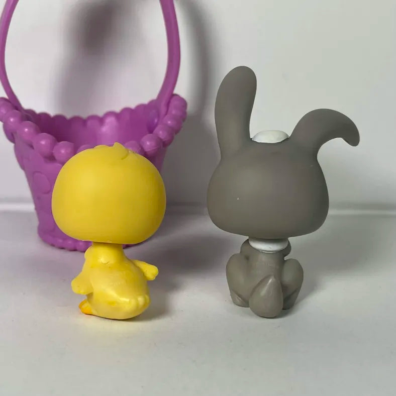 Figurine Littlest Petshop Lapin #14 et Poussin #13