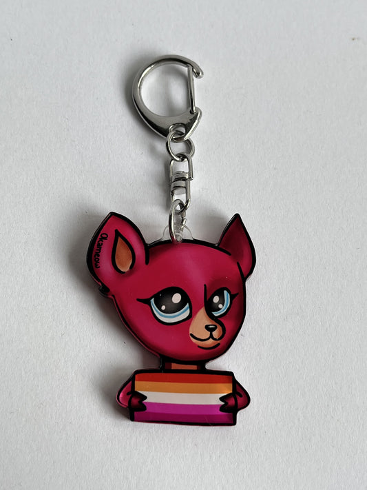 Porte-clés LPS biche lesbienne