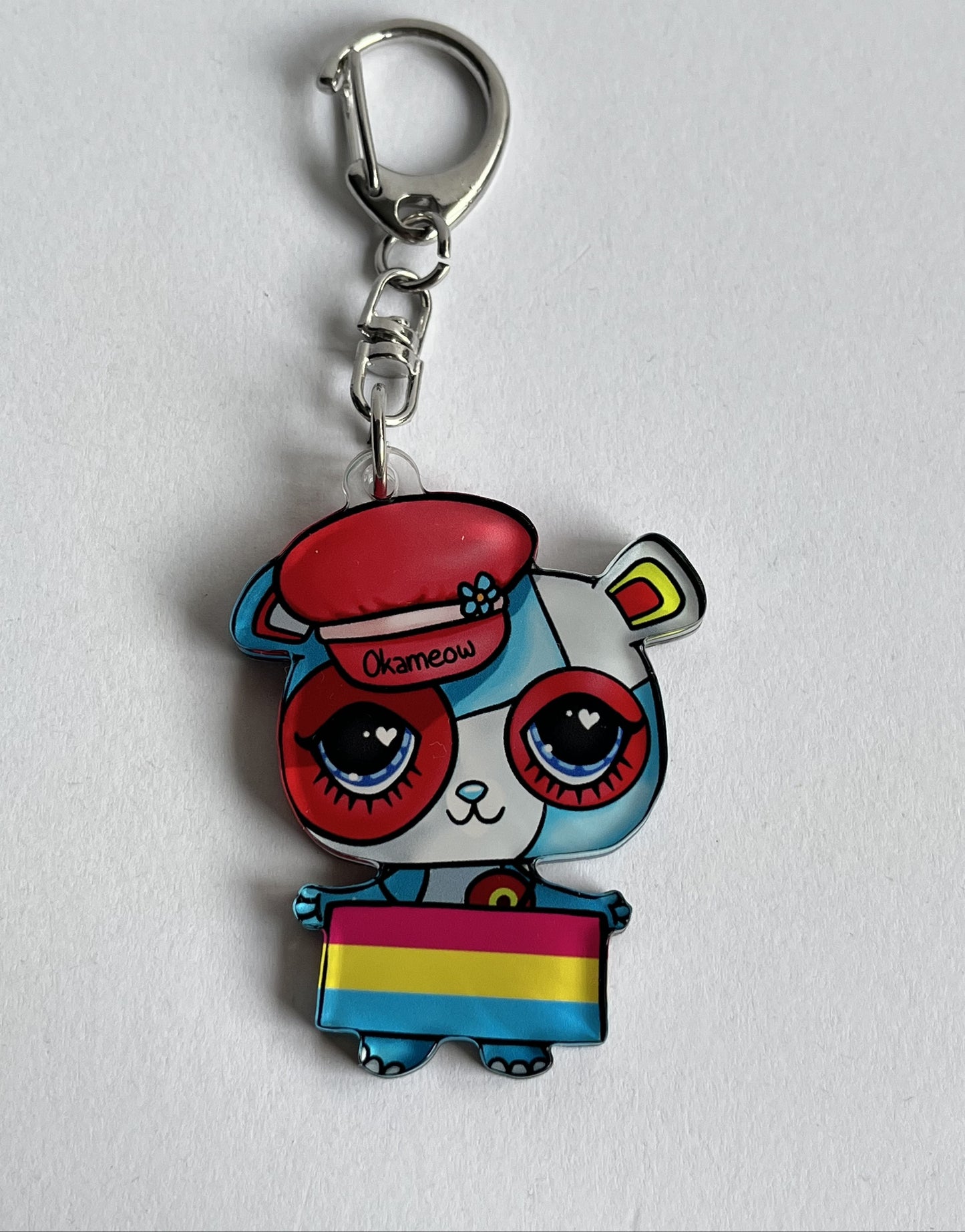 LPS Pansexual Panda Keychain